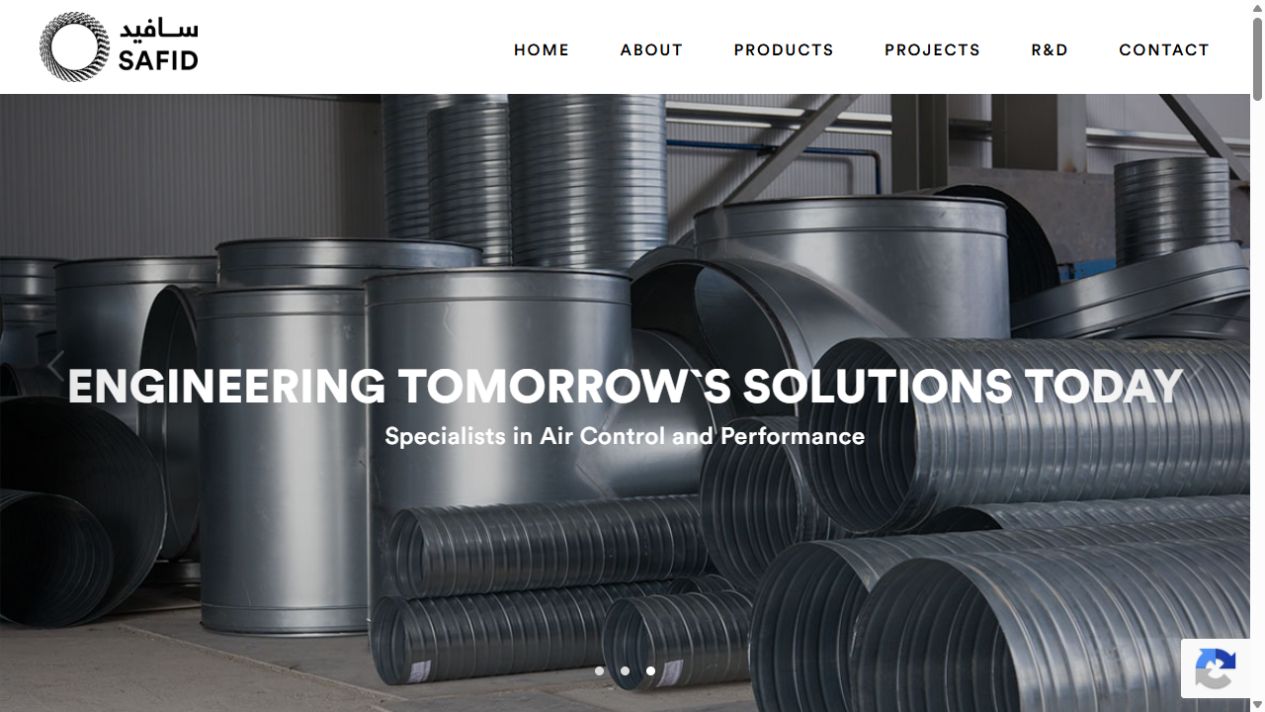 SAFID homepage screenshot